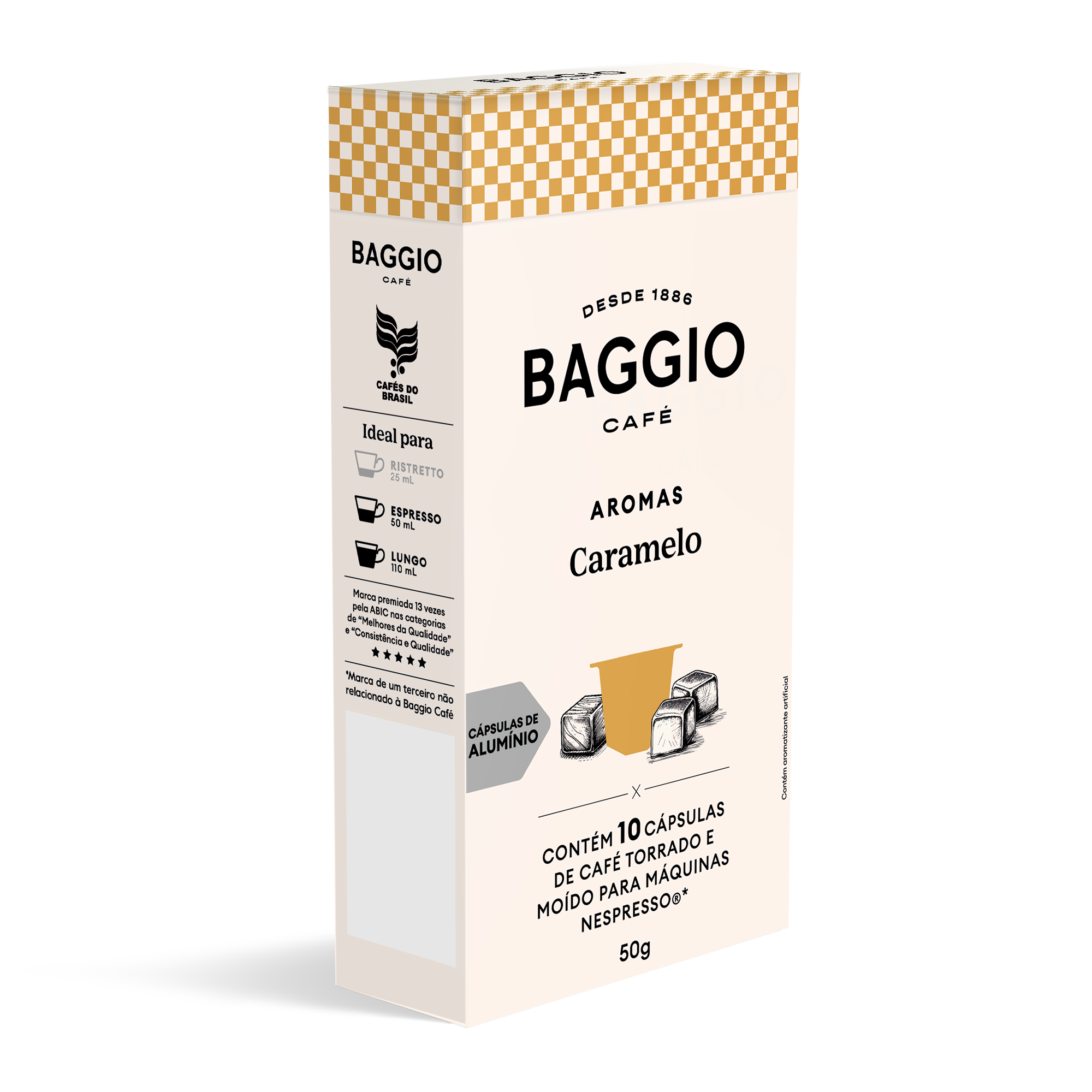 Baggio Aromas Caramelo - 10 Cápsulas p/ Nespresso*