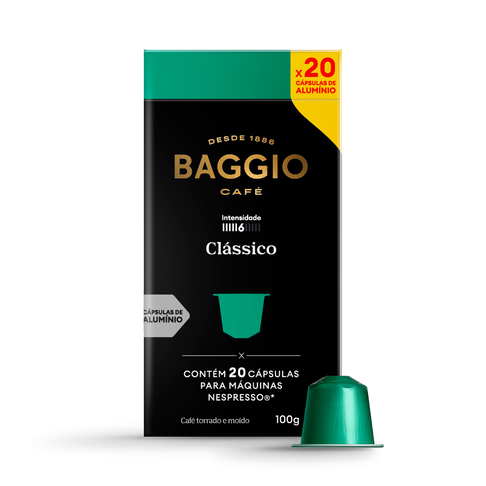 Baggio Clássico - 20 Cápsulas p/ Nespresso*