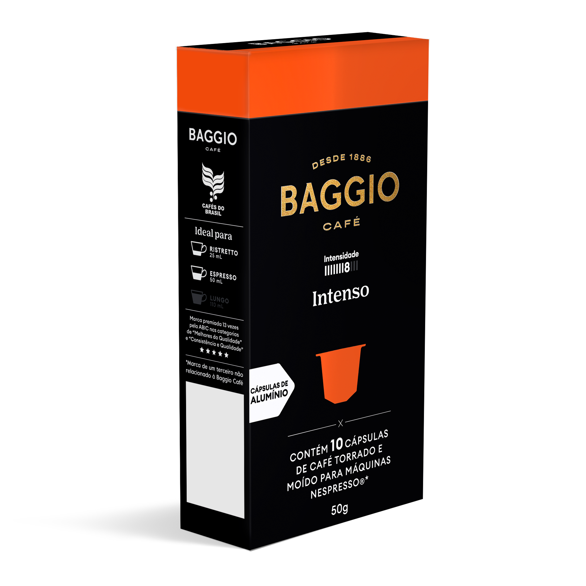 Baggio Intenso - 10 Cápsulas p/ Nespresso*